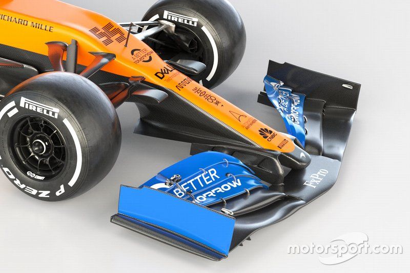 McLaren MCL35 alerón delantero