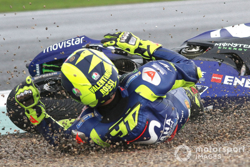 Авария: Валентино Росси, Yamaha Factory Racing