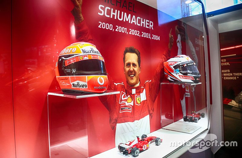 The 'Michael 50' exhibition in the Ferrari Museum in Maranello