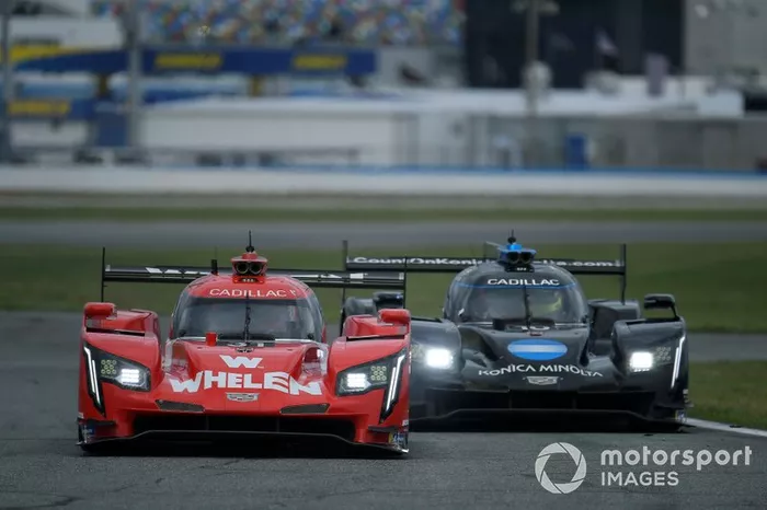 #31 Whelen Engineering Racing Cadillac DPi, DPi: Felipe Nasr, Pipo Derani, Eric Curran, #10 Konica Minolta Cadillac DPi-V.R. Cadillac DPi, DPi: Renger Van Der Zande, Jordan Taylor, Fernando Alonso Diaz, Kamui Kobayashi