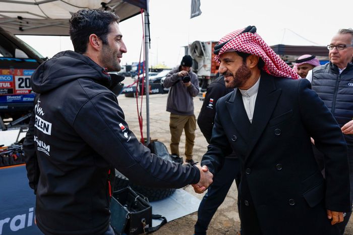 #203 X-Raid Mini JCW Team Mini: Armand Monleon, Mohammed Ben Sulayem, President FIA