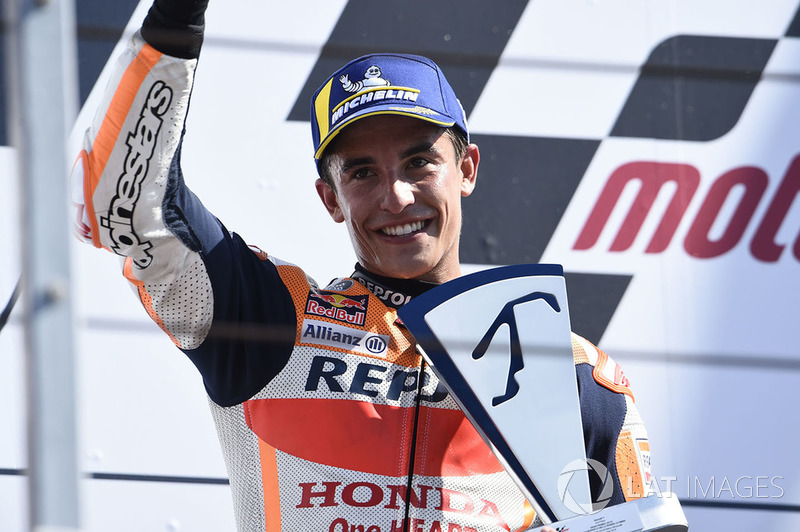 Podium: second place Marc Marquez, Repsol Honda Team