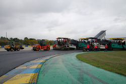 Les travaux sur le Circuit Bugatti du Mans