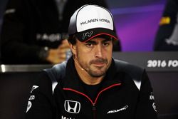 Fernando Alonso, McLaren in the FIA Press Conference