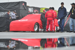 The car of Kyle Larson, Chip Ganassi Racing, Chevrolet, im Regen