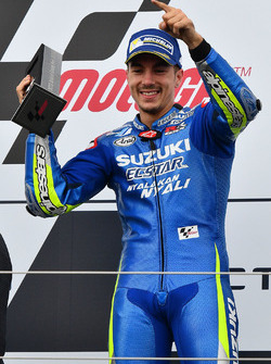 Podium: Ganador, Maverick Viñales, Team Suzuki MotoGP