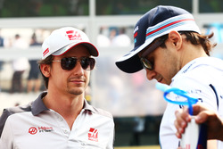 Esteban Gutiérrez, Haas F1 Team en el desfile de pilotos