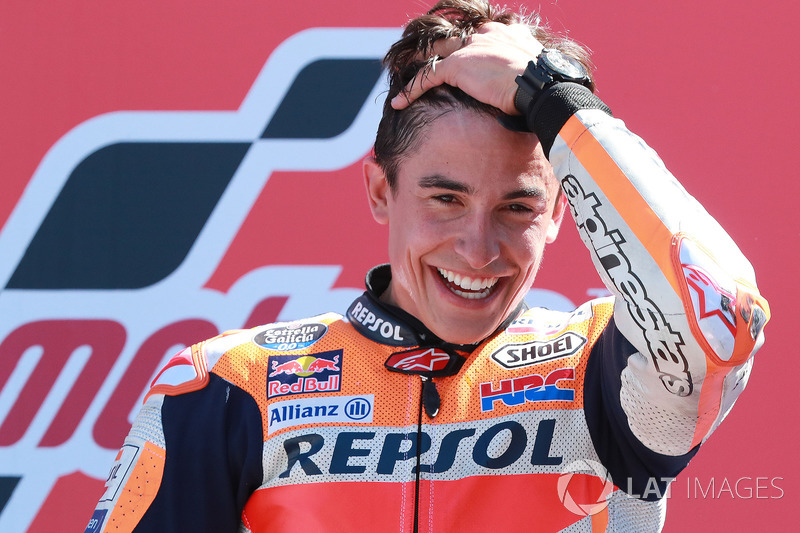 Подіум: переможець Марк Маркес, Repsol Honda Team