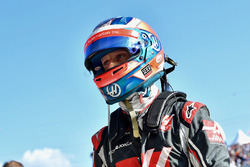 Romain Grosjean, Haas F1 in parc ferme