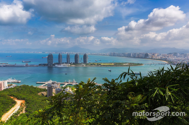 Fotografia aerea della città di Sanya