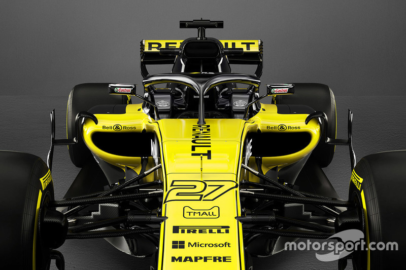 Avant de la Renault F1 Team RS18