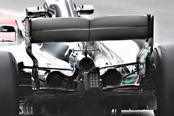 Détails du monkey seat de la Mercedes-AMG F1 W09