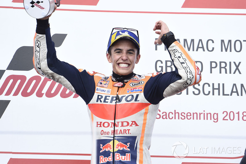 Podio: ganador de la carrera Marc Marquez, Repsol Honda Team