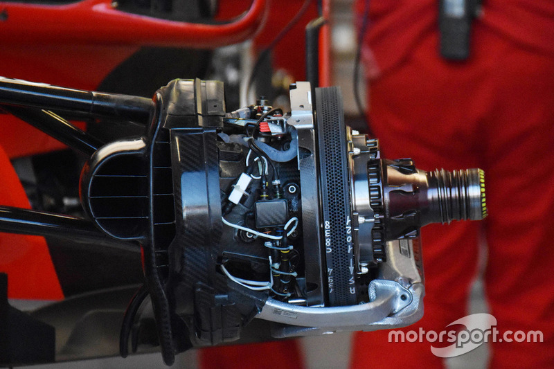 Ferrari SF71H detalle del freno