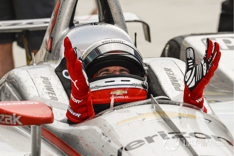 Il vincitore della gara Will Power, Team Penske Chevrolet