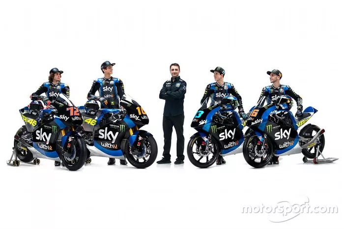 Luca Marini, Marco Bezzecchi, Celestino Vietti, Andrea Migno,  Pablo Nieto, Sky Racing Team VR46 
