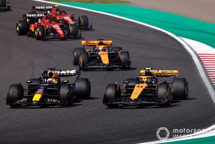 Max Verstappen, Red Bull Racing RB19, Lando Norris, McLaren MCL60, Oscar Piastri, McLaren MCL60, Charles Leclerc, Ferrari SF-23