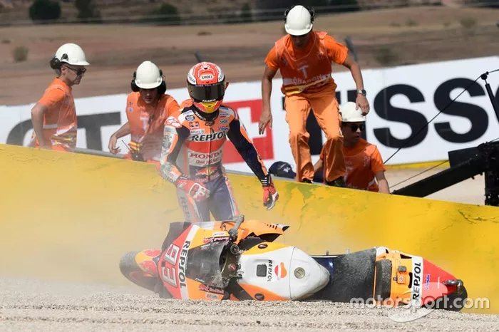 Marc Marquez, Repsol Honda Team crash