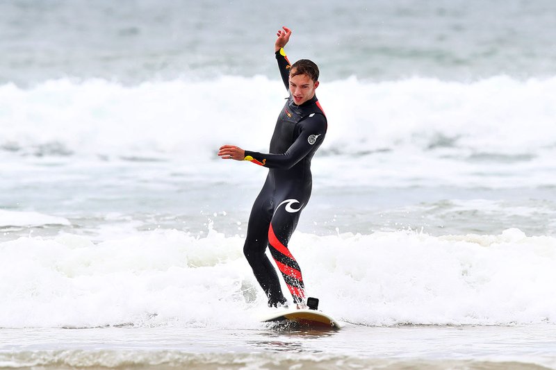 Pierre Gasly, Red Bull Racing va a surfear