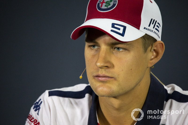 10. Marcus Ericsson, Sauber in press conference
