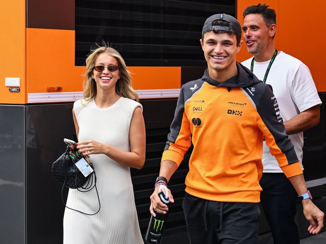 Lando Norris, McLaren i Margarida Corceiro