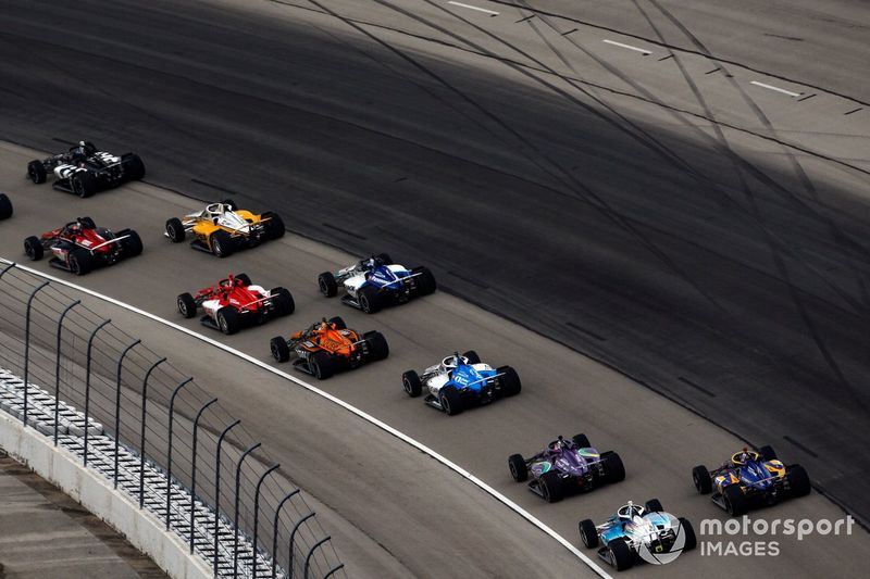 Patricio O'Ward, Arrow McLaren SP Chevrolet, Graham Rahal, Rahal Letterman Lanigan Racing Honda