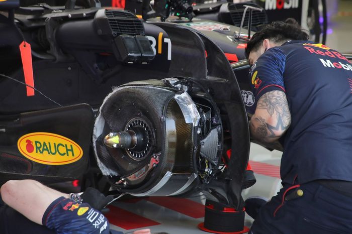Detalle del freno del Red Bull Racing RB19
