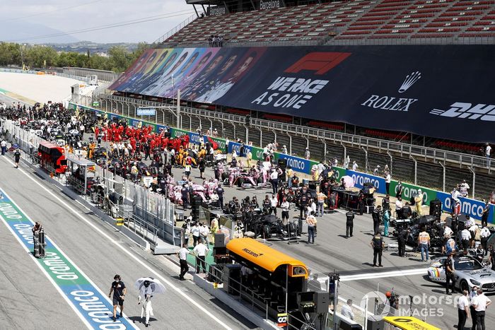 La parrilla de salida previo a la carrera