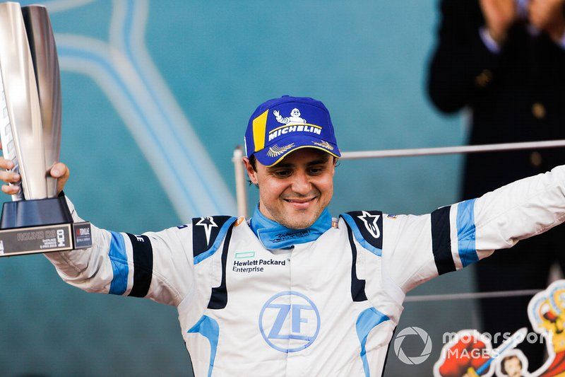 Podio: tercer lugar Felipe Massa, Venturi Formula E