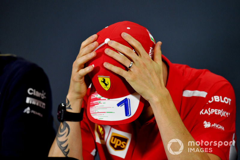 Kimi Raikkonen, Ferrari, en conférence de presse