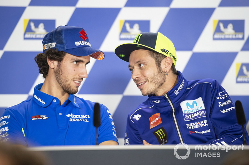 Valentino Rossi, Yamaha Factory Racing, Alex Rins, Team Suzuki MotoGP