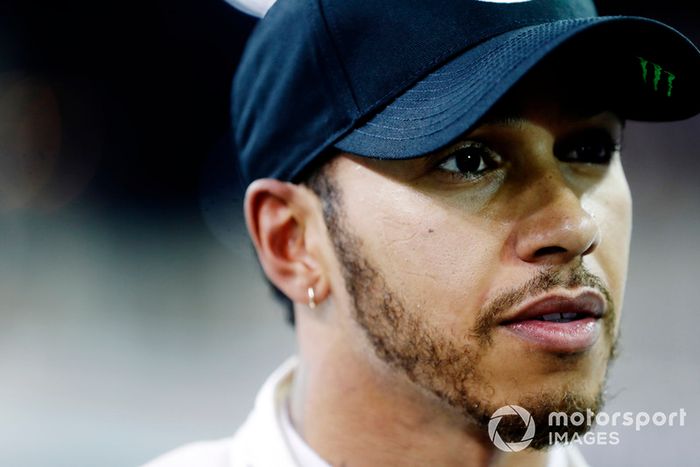 Ganador de la pole Lewis Hamilton, Mercedes AMG F1