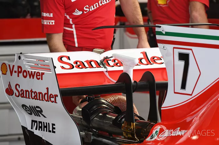 Alerón trasero del Ferrari SF70H