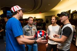 Travis Pastrana, Sebastian Vettel and Petter Solberg