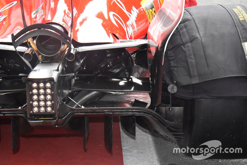 Деталі дифузора Ferrari SF70H