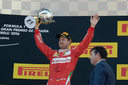 Sebastian Vettel, Ferrari op het podium