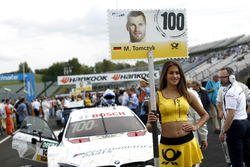 Grid girl of Martin Tomczyk BMW Team Schnitzer, BMW M4 DTM