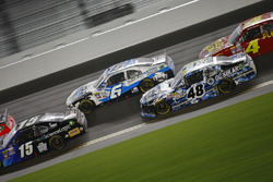 Darrell Wallace Jr., Roush Fenway Racing Ford, Brennan Poole, Chip Ganassi Racing Chevrolet
