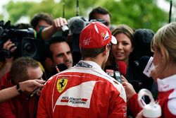 Sebastian Vettel, Ferrari with the media