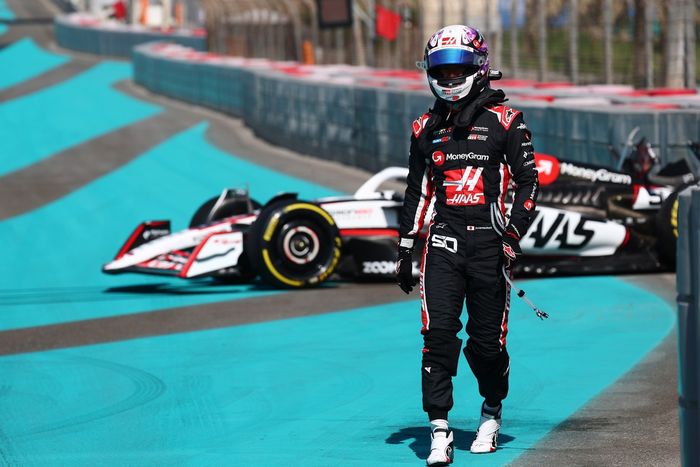 Ryo Hirakawa, Haas F1 Team crash