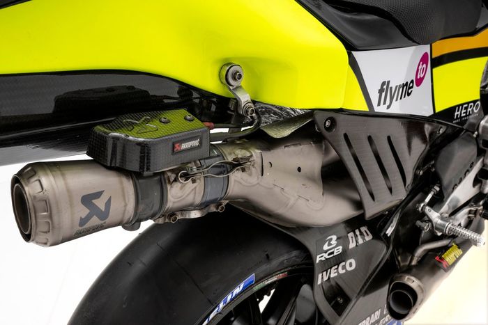 Detalle de la moto del VR46 Racing Team