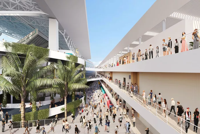 Rendering del nuevo Paddock Club del GP de Miami de F1