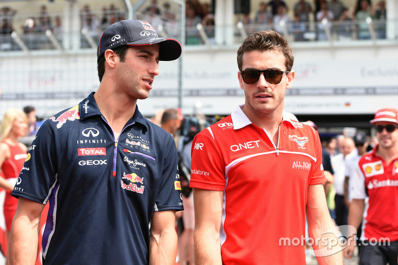 Daniel Ricciardo, Red Bull Racing y Jules Bianchi, Marussia F1 Team