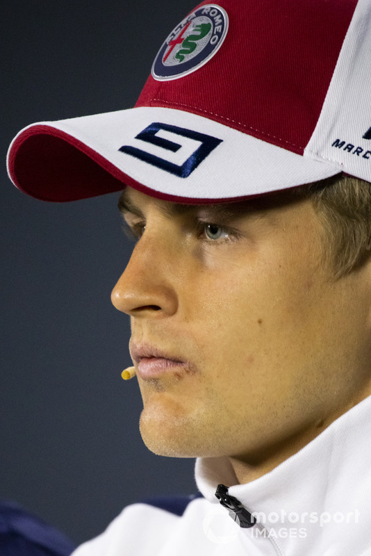 Marcus Ericsson, Sauber in the press conference