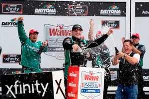 Race winner Justin Haley, Kaulig Racing, Chevrolet Camaro