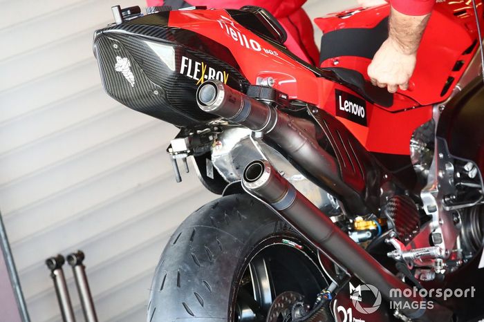 La moto Ducati de MotoGP