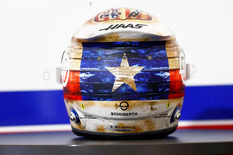 Casque de Mick Schumacher, Haas F1