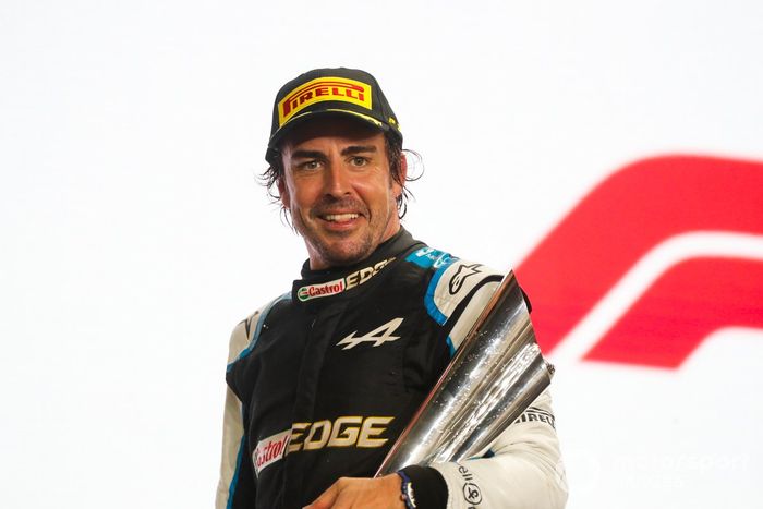 98- Fernando Alonso, 3º en el GP de Qatar 2021 con Alpine