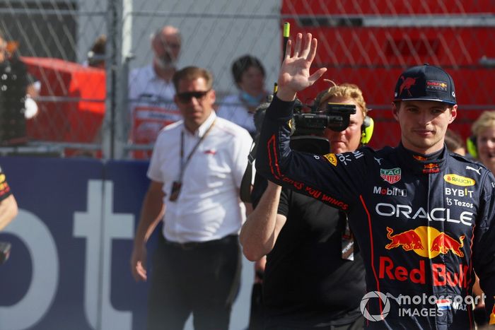 Tercer puesto Max Verstappen, Red Bull Racing, en la parrilla tras la clasificación