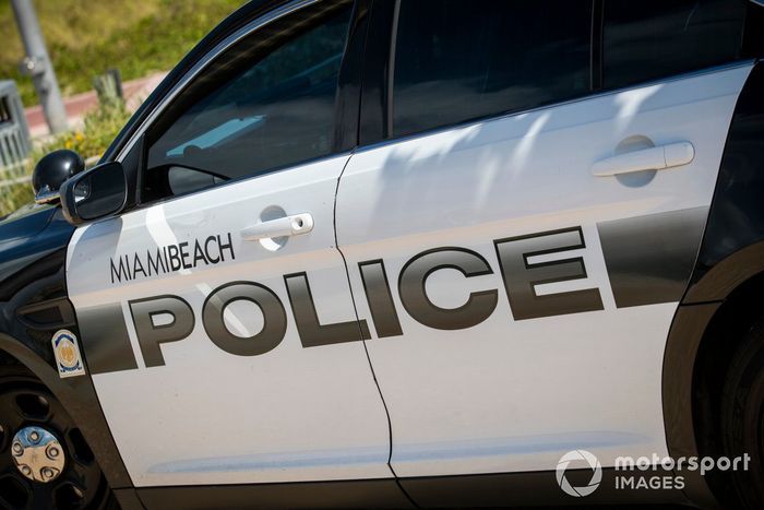 Un coche de la policía de Miami Beach